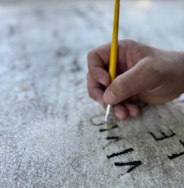 Repintado de letras Repainting of letters